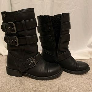 Roxy Fur Lined Moto Boots